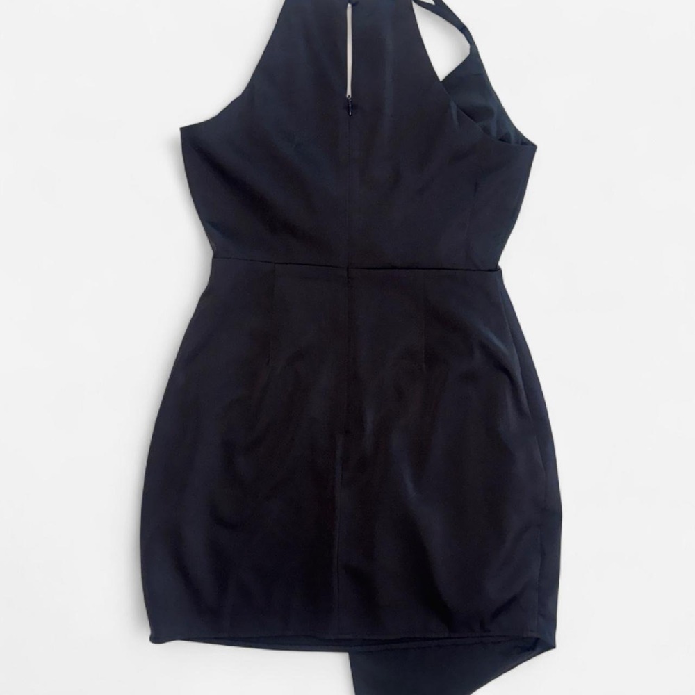 ✨ Lulus Asymmetrical Cross-Neck Mini Dress ✨ - Picture 2 of 3
